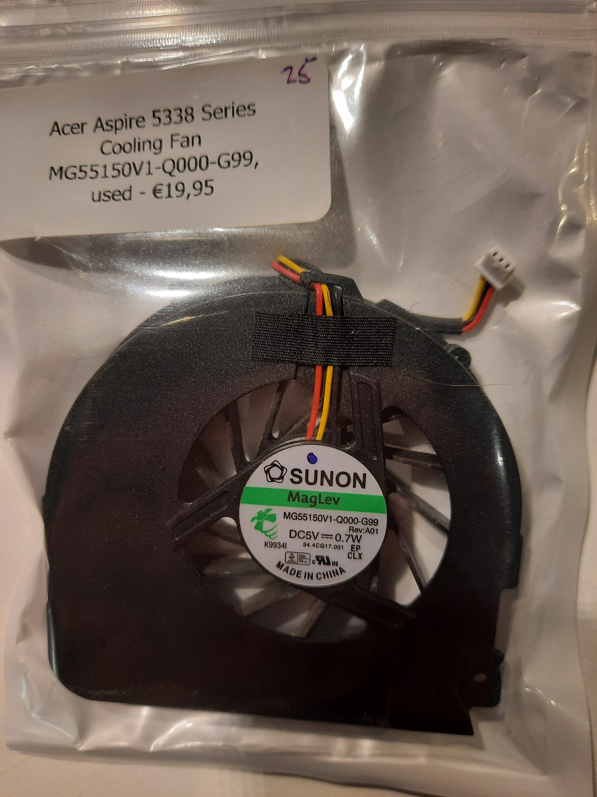 Acer Aspire Cpu Fan 5338 serie
MG55150V1 Q0009-G99 Acer Aspire Cpu Fan 5338 serie
MG55150V1 Q0009-G99